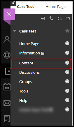 Blackboard Ultra, select course, Click content, Click build content, select web link.